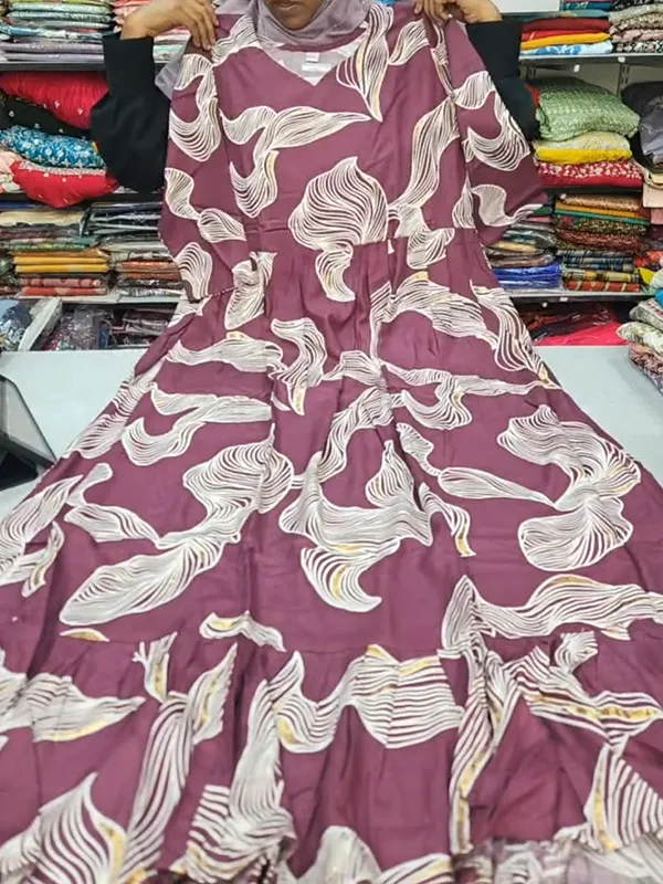 Premium Rayon Long Maxi Gown Full Length | AK2023